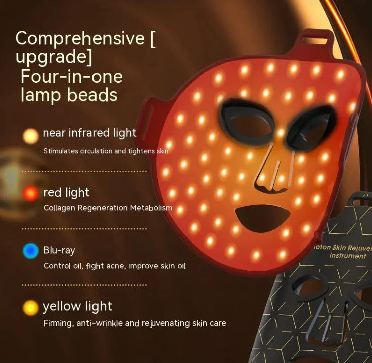 Phototherapy LED Color Light Mask – Skin Rejuvenation & Anti-Aging