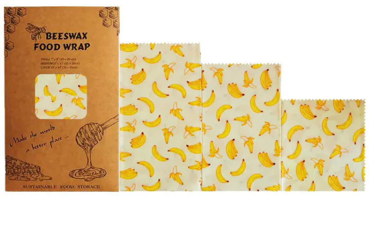 Reusable Beeswax Food Wrap – Eco-Friendly, Washable Alternative to Plastic Wraps