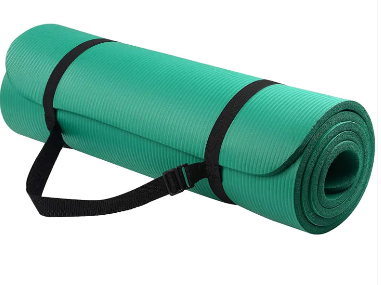 NBR Striped Yoga Mat – 10mm Thick Non-Slip Fitness & Exercise Mat