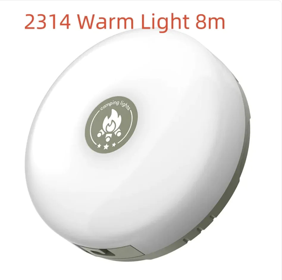 Rechargeable Camping Lantern – 7-Color LED Ambient Light with Magnetic Base