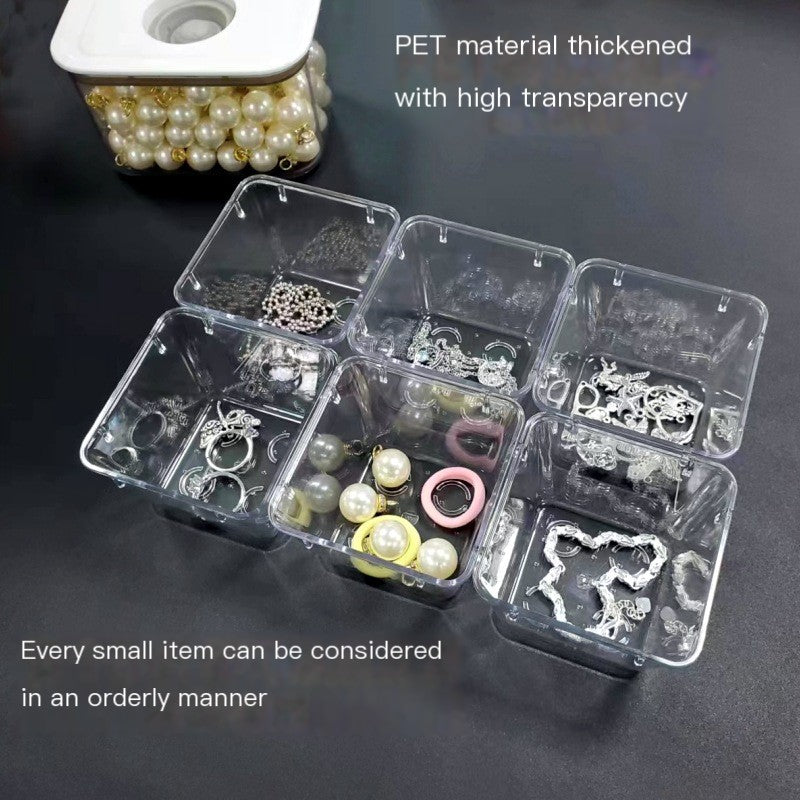 25-Piece Clear Plastic Drawer Organizer Set – Multi-Size Storage Bins for Makeup, Gadgets & More