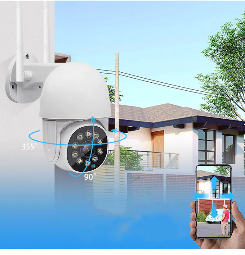 Webcam sans fil HD à vision nocturne – Surveillance vocale et détection de mouvement