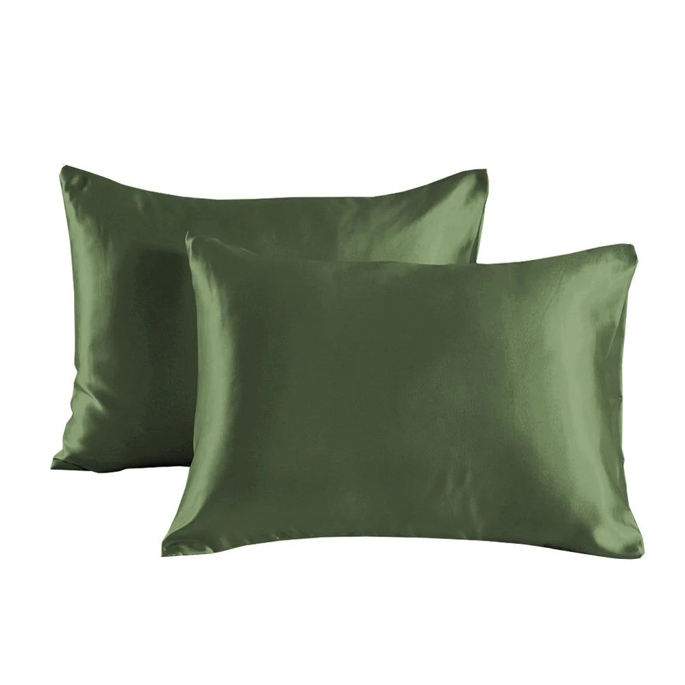 Silky Soft Pillowcases – Set of 2, Hair & Skin Friendly