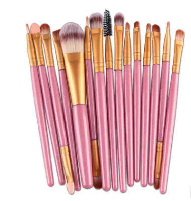 20-Piece Professional Makeup Brush Set – Face & Eye Cosmetic Tools with Soft Nylon Bristles