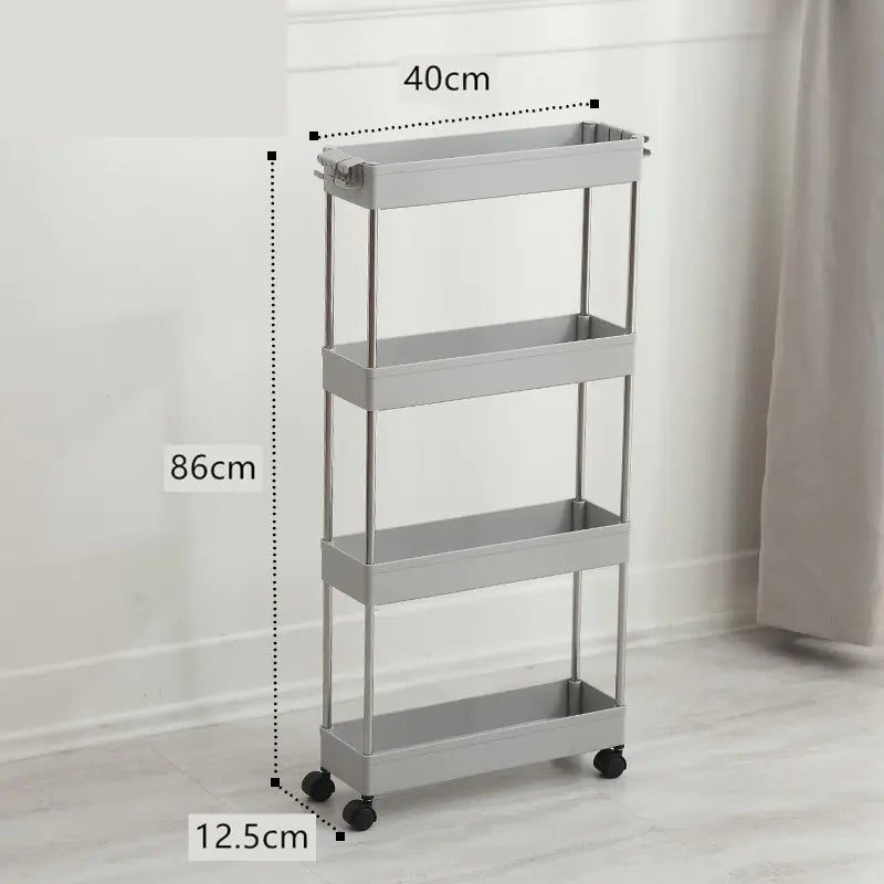 Versatile Slim Storage Rack – Multi-Layer Home Organizer