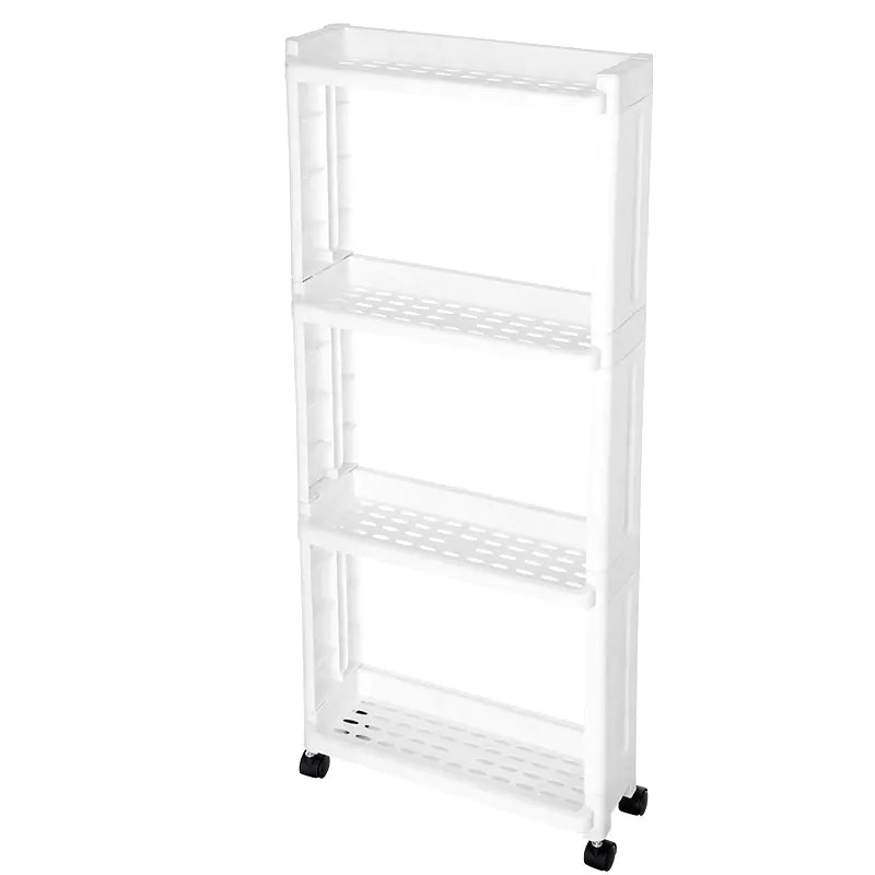 Ultra-Slim Storage Rack – Space-Saving Organizer for Kitchen & Bathroom