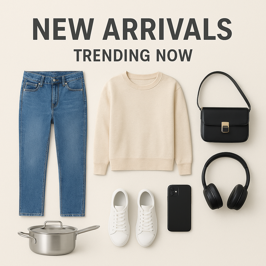 New Arrivals – Fresh fashion and trending styles for men and women, featuring the latest clothing, accessories, and seasonal must-haves.