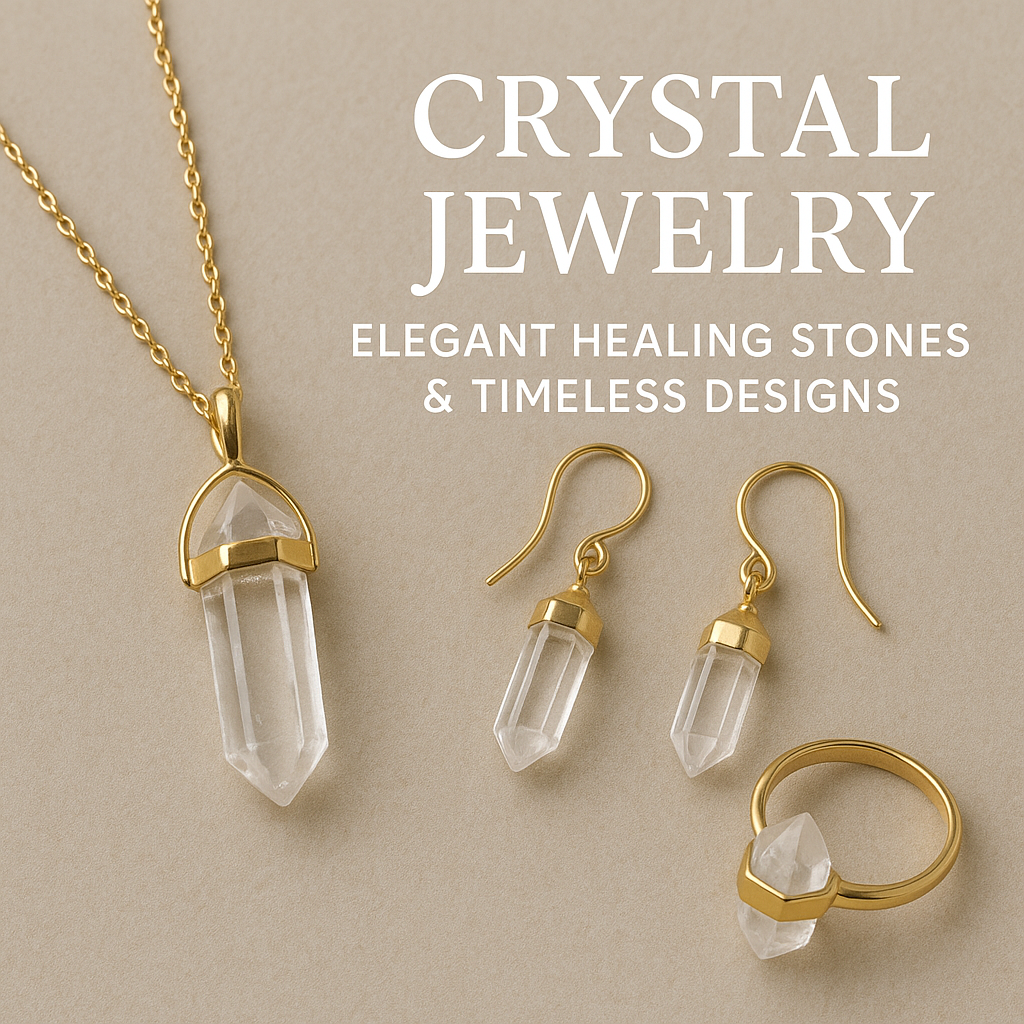 Crystal Jewelry – Elegant necklaces, bracelets, and rings featuring healing stones and timeless designs for beauty, energy, and style.