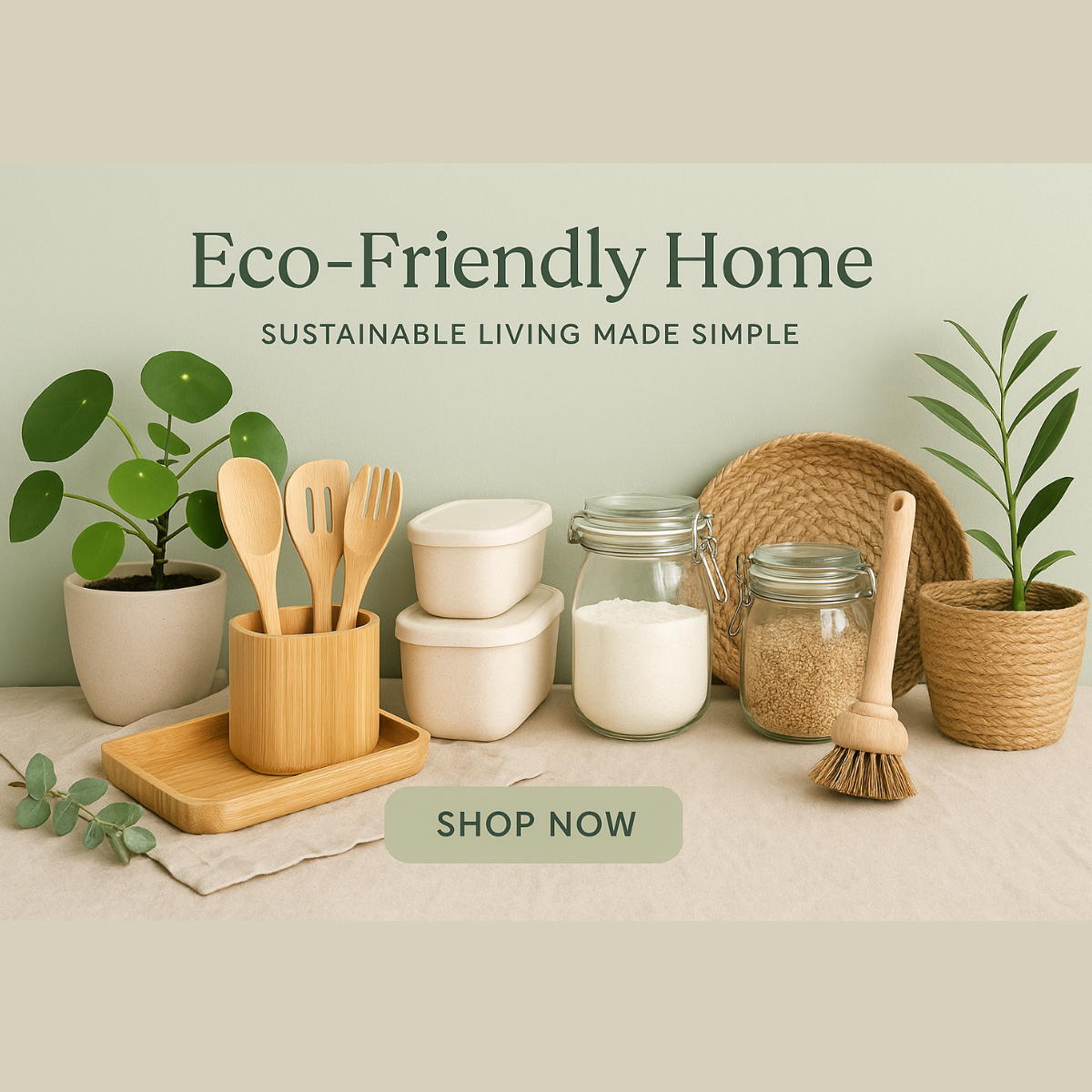 "Eco-friendly home products – sustainable, reusable, and energy-saving items designed to create a greener, healthier, and more environmentally conscious living space."