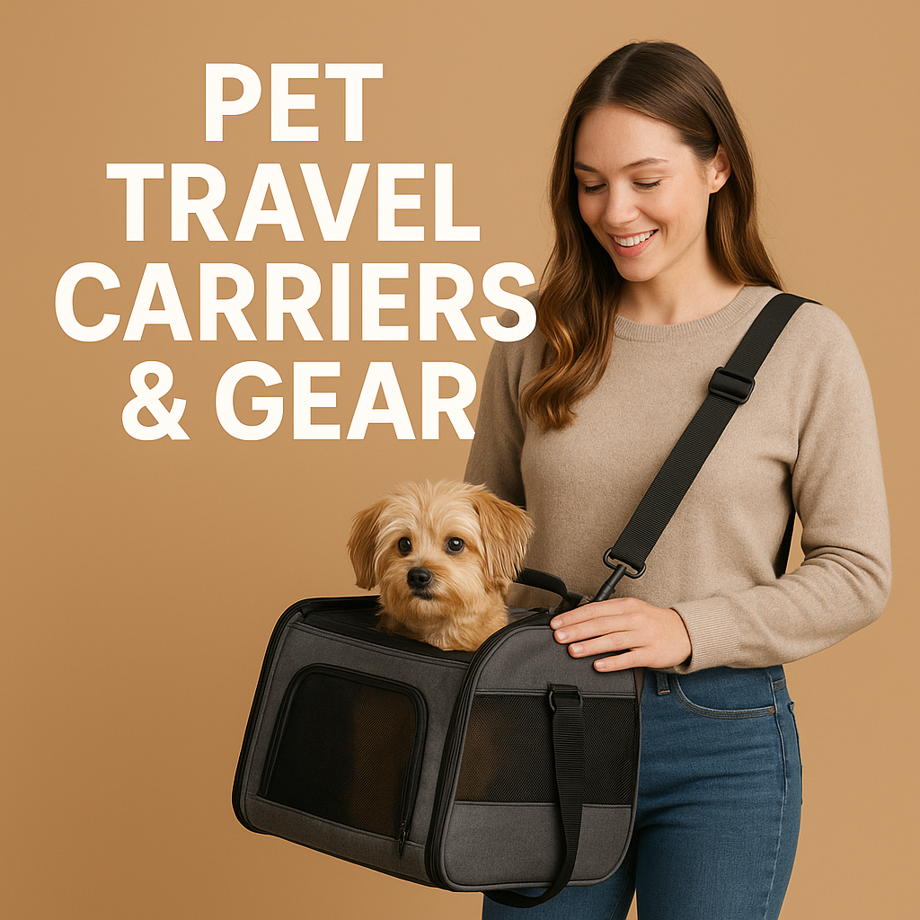 Pet Travel Carriers & Gear – Safe and comfortable carriers, backpacks, and travel accessories for dogs and cats, designed for trips by car, plane, or daily outings.