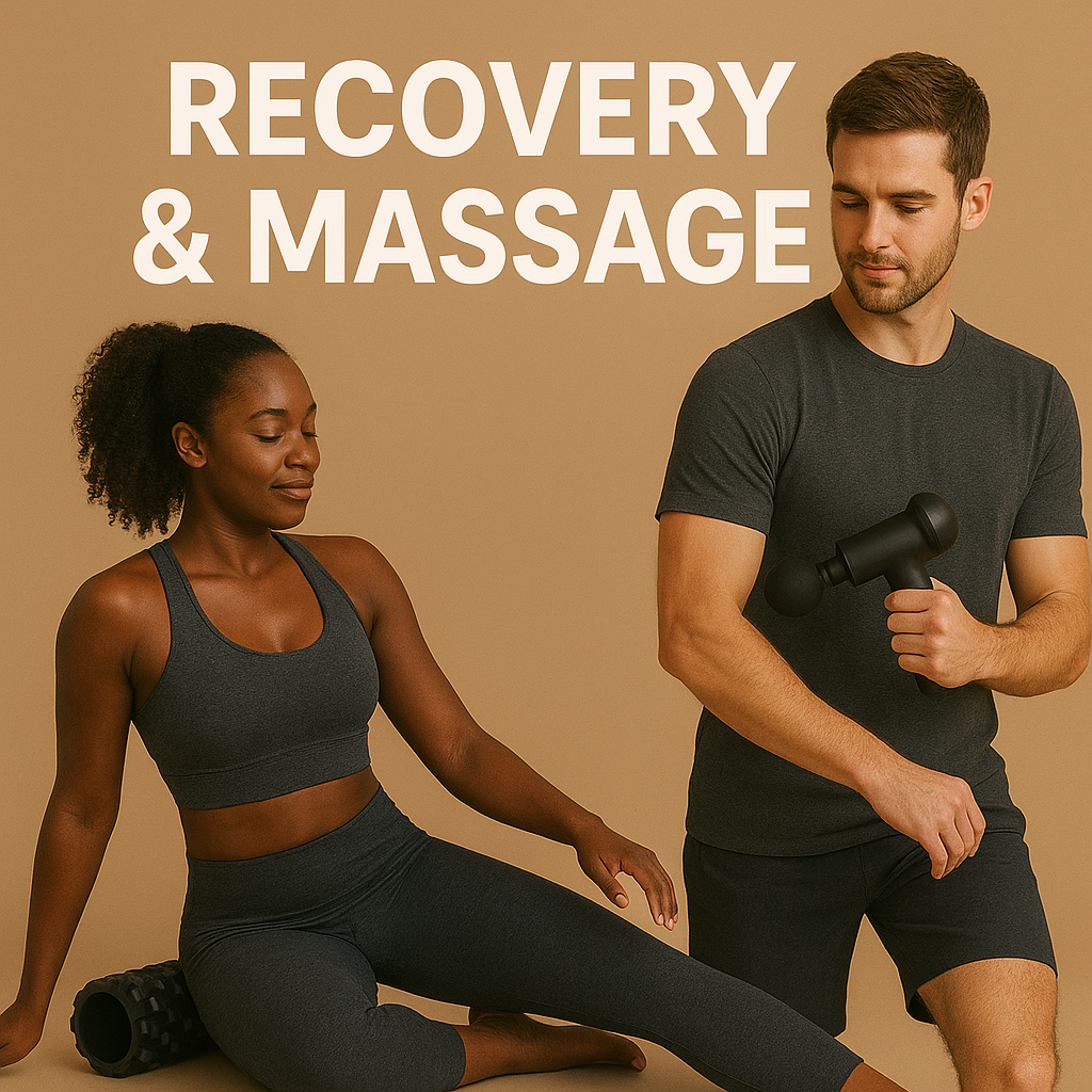 Recovery & Massage – Massage guns, rollers, and relaxation tools designed to relieve muscle tension, speed recovery, and restore body balance.