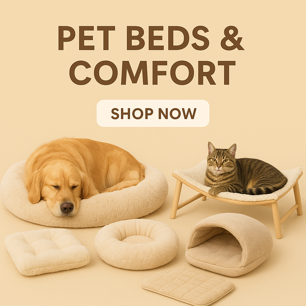 Pet Beds & Comfort – Cozy and supportive beds, mats, and cushions designed to keep dogs, cats, and small pets comfortable and relaxed.