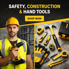 Safety, construction and hand tools including protective gear, magnetic tools, and professional workshop essentials.