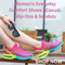 Women’s everyday comfort shoes including casual shoes, slip-ons, and sandals