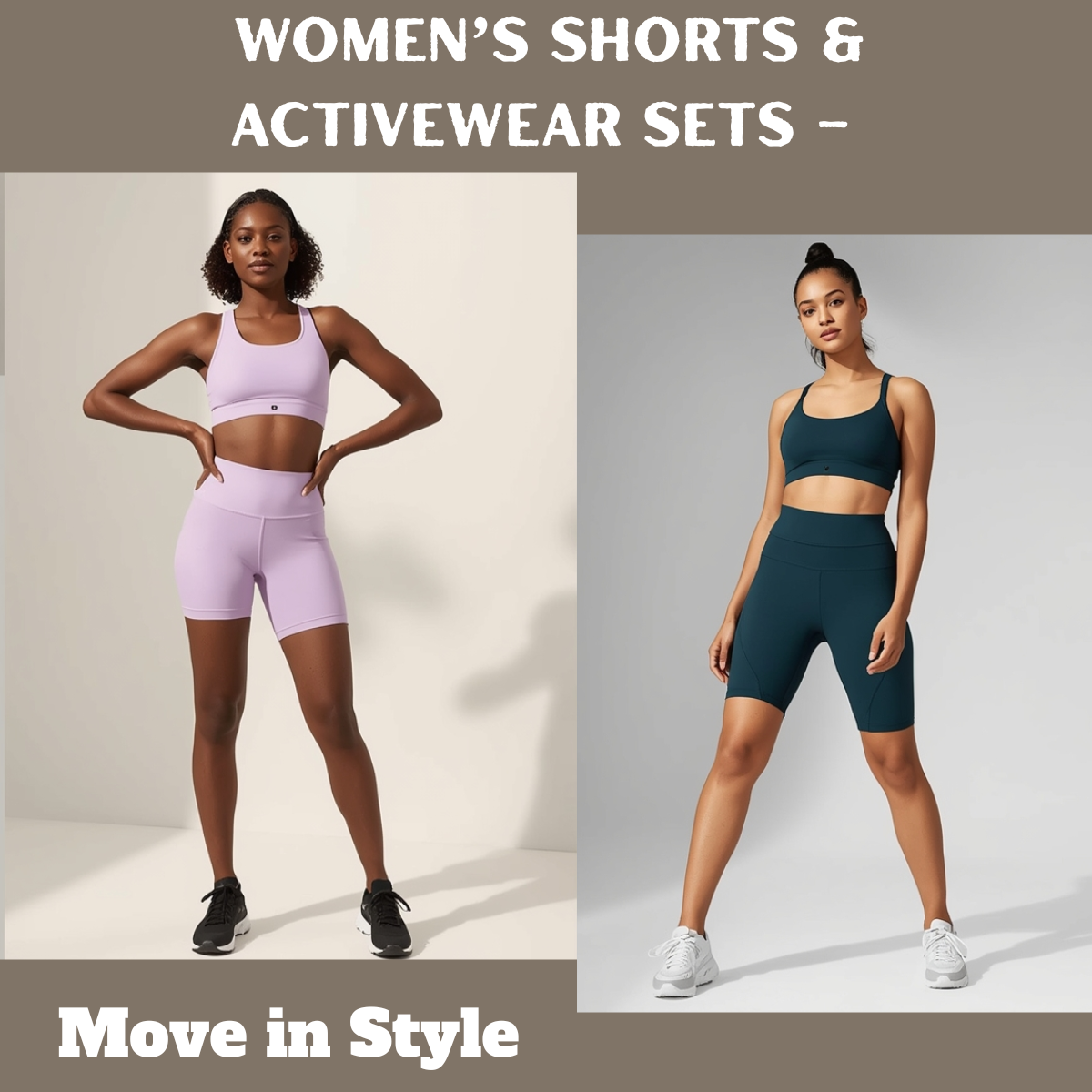 Women’s Shorts & Activewear Sets – Trendy workout shorts and matching sets designed for comfort, flexibility, and effortless athletic style.