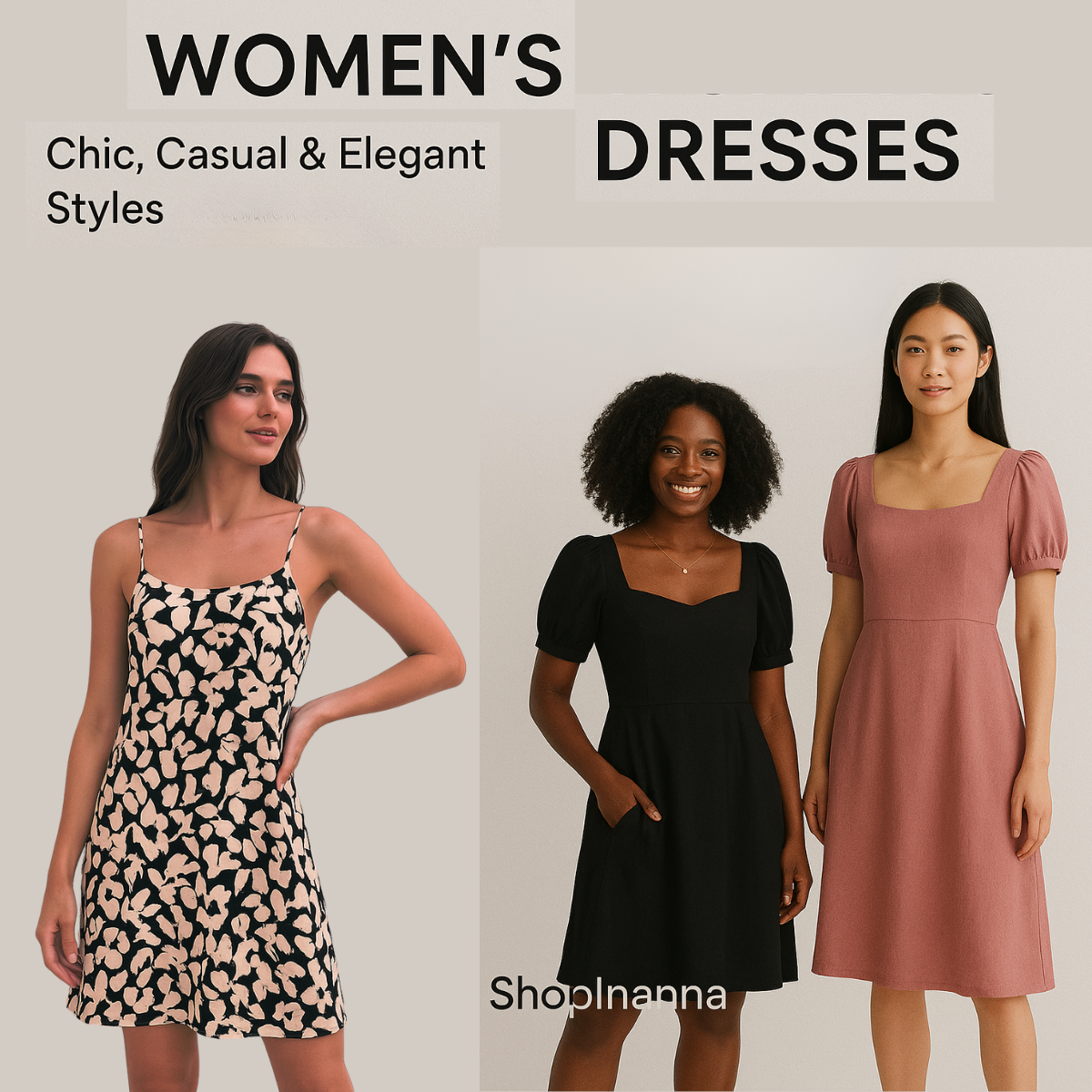 Women’s Dresses – Chic, casual, and elegant styles including maxi, midi, and mini dresses designed for everyday wear, parties, and special occasions.