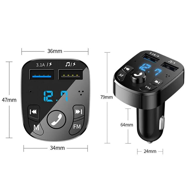 Wireless Car Bluetooth FM Transmitter, Audio