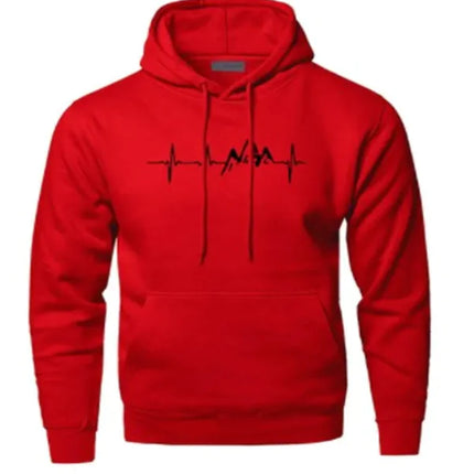 casual athletic hooded sweatshirt