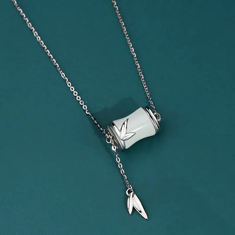 S925 Sterling Silver Tianyuzhu Bracelet & Necklace Set – Elegant Women’s Jewelry