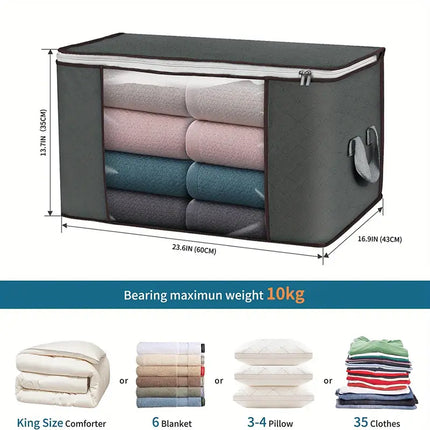 Large Foldable Storage Bags with Durable Handles