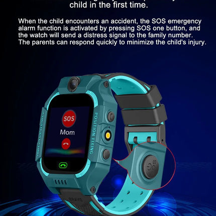Kids Smart Watch with GPS Tracker – Waterproof, Safe & Two-Way Communication