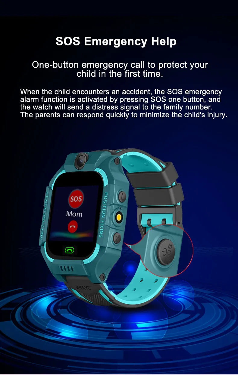 Kids Smart Watch with GPS Tracker – Waterproof, Safe & Two-Way Communication