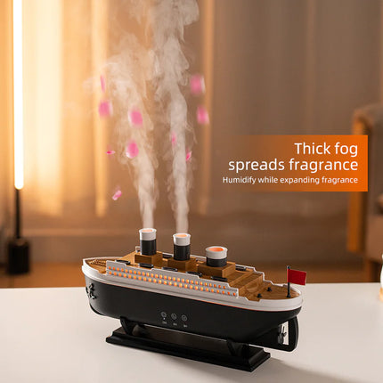 Steamship Diffuser – Aromatherapy Humidifier with LED Mood Lights