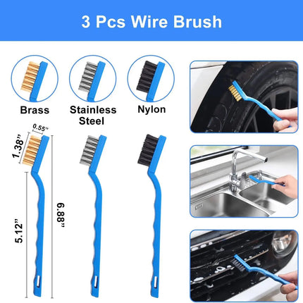 Car Detailing Brush Set with Drill Attachments