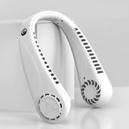 Hanging Neck Bladeless USB Fan – Portable, Hands-Free Cooling for Outdoor Sports