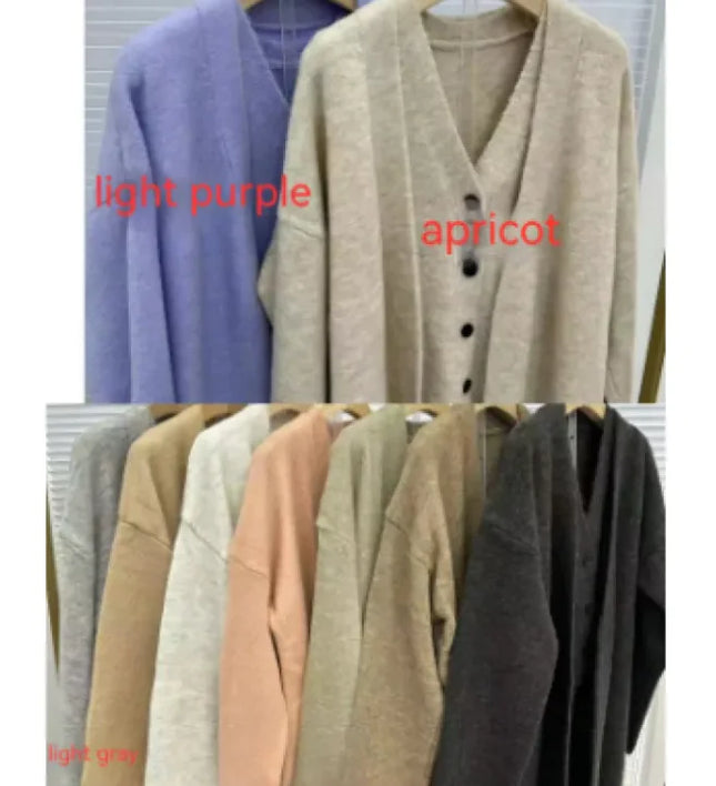 “Women’s knit 3-piece set with cardigan vest and high-waist pants”