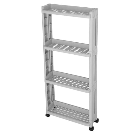 Ultra-Slim Storage Rack – Space-Saving Organizer for Kitchen & Bathroom