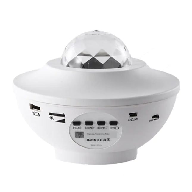 “Bluetooth Music Star Projector Night Light – Rotating Galaxy Lamp with Remote”