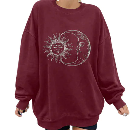 Personalized Printing Loose Plus Size Fashion Sweater – Women’s Cozy Fleece