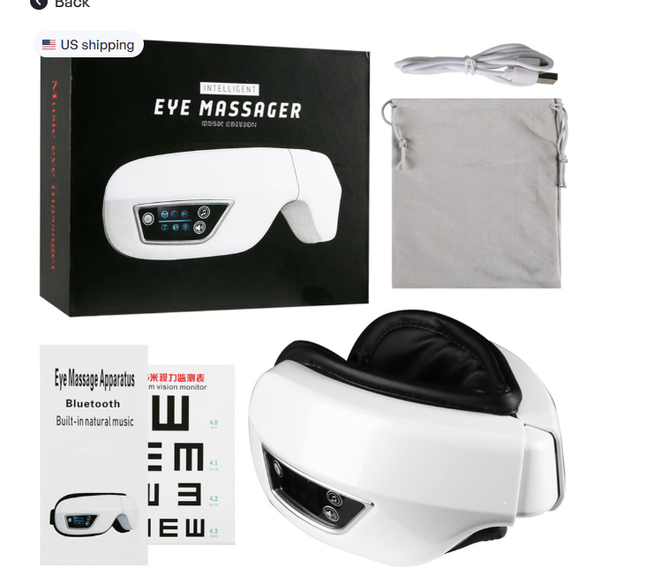 Smart Eye Massager with Heat & Vibration