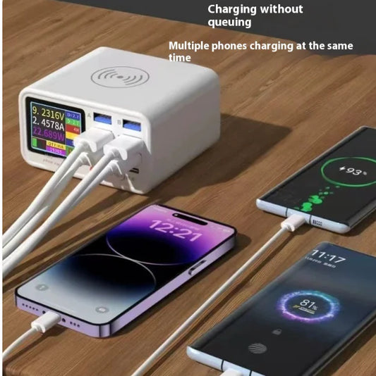 Chargeur intelligent sans fil multiport USB – Station de charge rapide avec détection intelligente