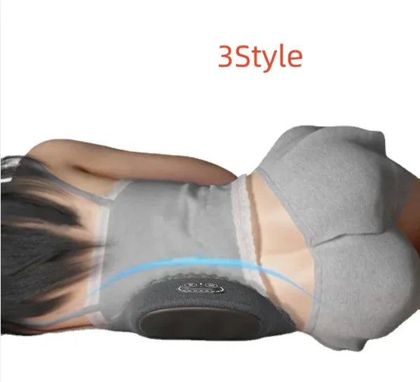 Gray 3Style back massager with blue light, ergonomic design for lumbar support
