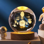 (Astronaut 6CM) / (Solid Wood Lamp Holder)