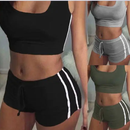 Women’s Yoga Set & Activewear Outfit – Stretch Cotton Gym & Casual Wear