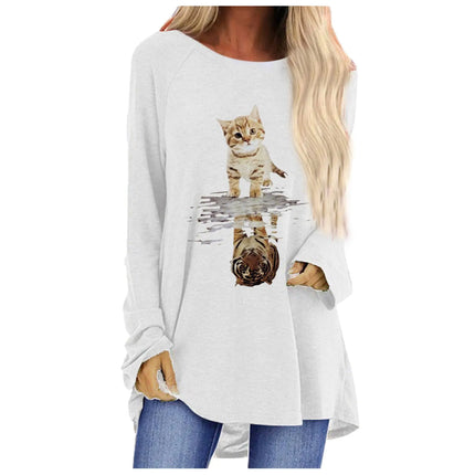 Women's Loose Round Neck Long Sleeve T-Shirt | Stylish Everyday Top