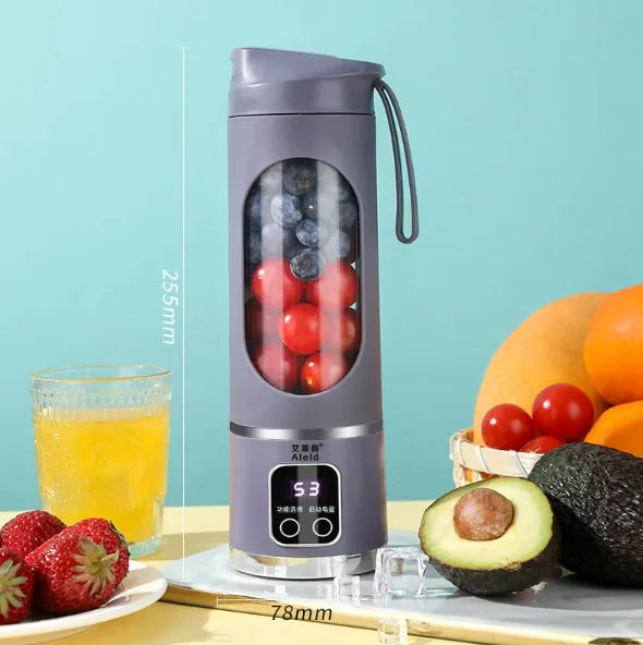 Portable Smoothie Blender Bottle – Rechargeable & Travel-Friendly