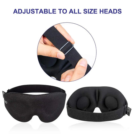Contoured Sleep Eye Mask – Light Blocking & Ultra-Comfort Fit