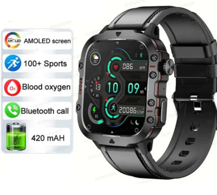 Smart Bluetooth Watch – Heart Rate, Sleep Tracking & Smart Notifications