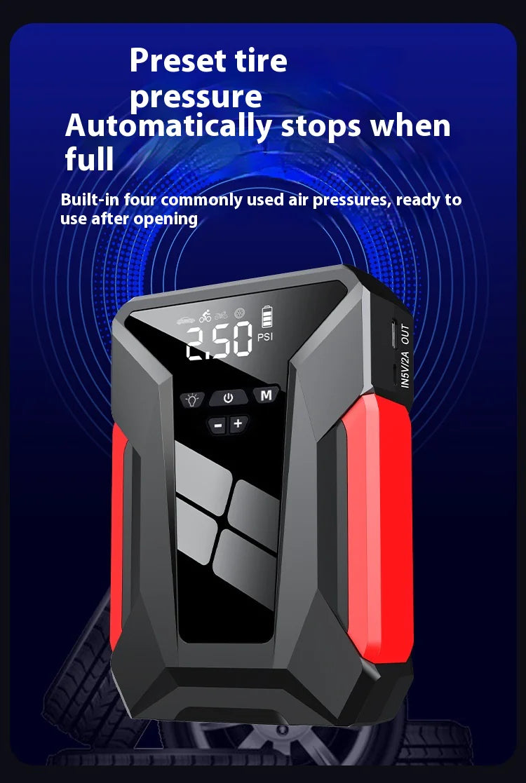 J16 All-in-One 39800mAh 12V Auto Starting Device – 1600A Peak Power Bank