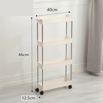 Versatile Slim Storage Rack – Multi-Layer Home Organizer