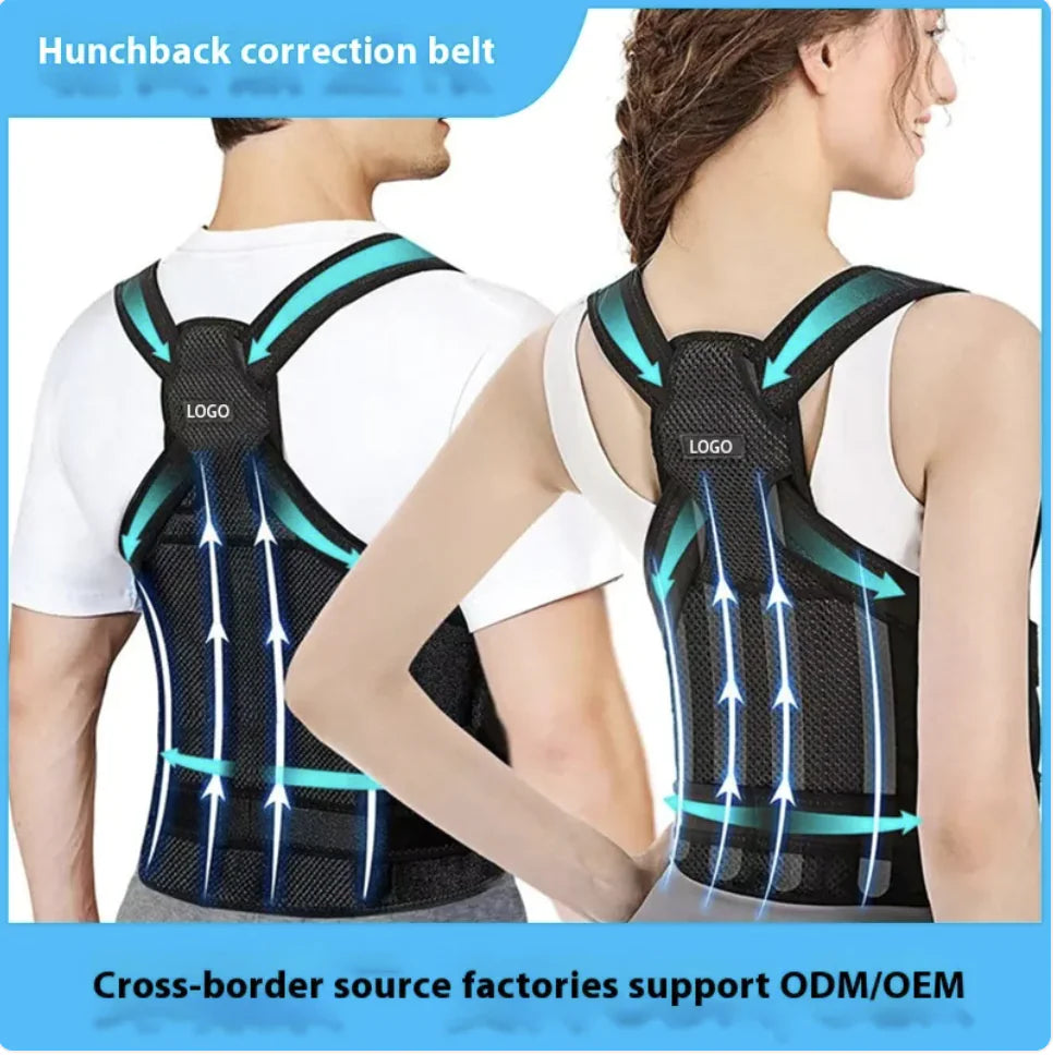 Posture Corrector Back Support Belt – Adjustable Orthotic Band for Spine Alignment & Pain Relief | Free Shipping