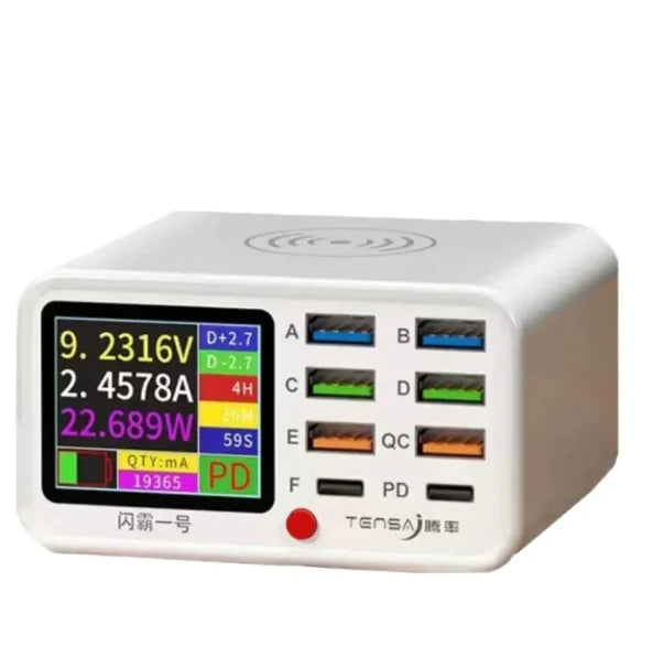 USB Multi-Port Wireless Intelligent Charger – Fast Charging Hub with Smart Detection