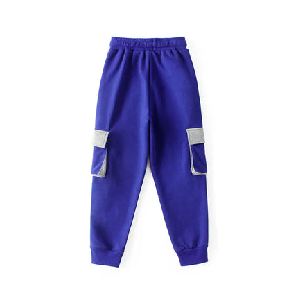 Kids Cotton Sports Pants – Korean Style Joggers with Pockets