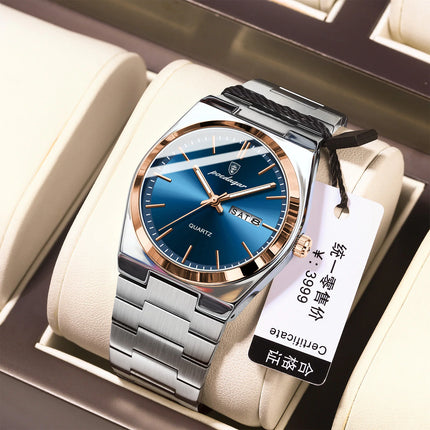 Elegant Stainless Steel Wristwatch for Men