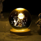 (Landing on the Moon 6CM) / (Solid Wood Lamp Holder)