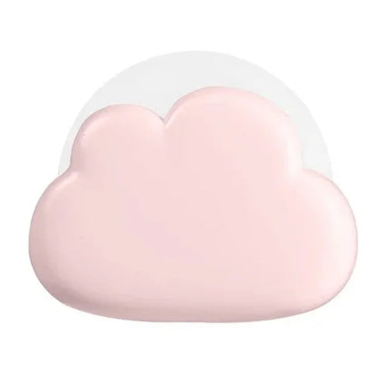 Soft pink cloud-shaped decorative item with smooth design for home or nursery decor